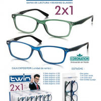 Pack gafas de lectura 2x1 Coronation azul-verde