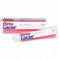 Gel dentífrico fresa OrtoLacer (para aparatos de ortodoncia) 75ml