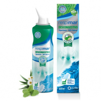 Respimar descongestivo  agua de mar con Aloe Vera, Manzanilla y menta 120 ml (difusor Fuerte)