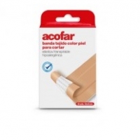 Acofar bancha tejido color piel para cortar tiritas 10 unidades 10x6 cm
