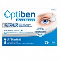 Optiben Repair lágrimas artificiales para ojos secos 20 monodosis
