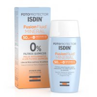ISDIN fotoprotector fusion fluid MINERAL 0% filtros químicos SPF 50+ envase 50 ml
