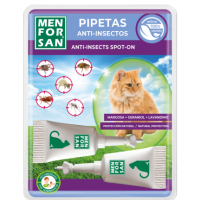 Menforsan Pipetas anti-insectos para gatos (2 unidades)