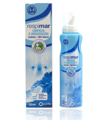 Respimar limpieza e hidratación agua de mar con Aloe Vera y Manzanilla 120ml (difusor medio)