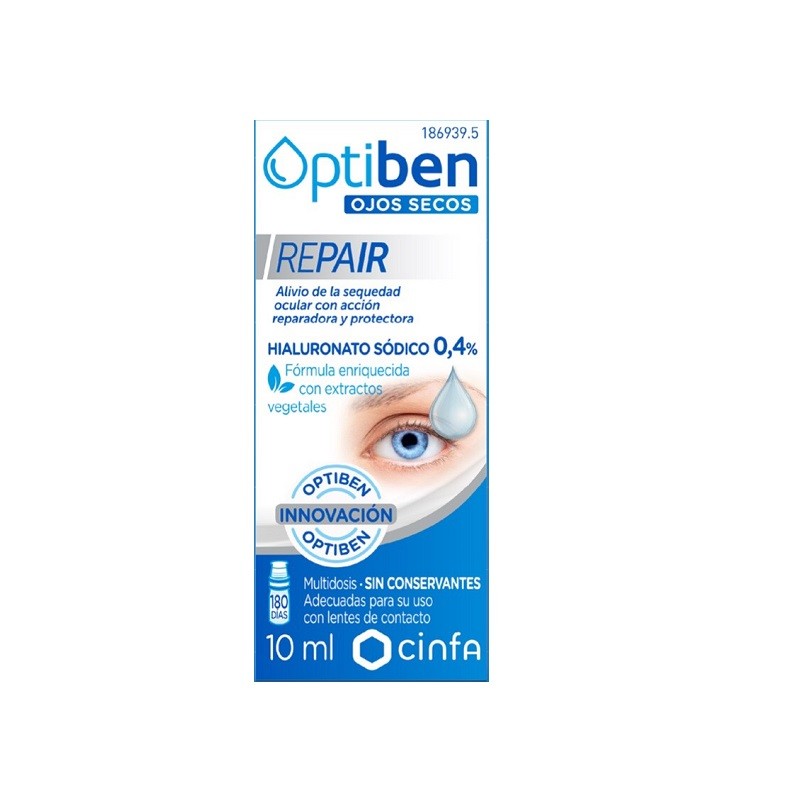 Optiben Repair lágrimas artificiales para ojos secos 10 ml