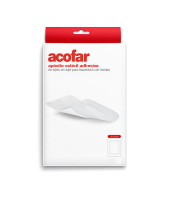 Acofar apósito estéril adhesivo 10 cm x 6 cm 10 unidades