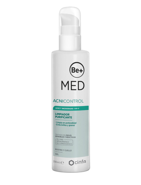 Be+ Med Acnicontrol Gel Limpiador Purificante Matificante 200ml