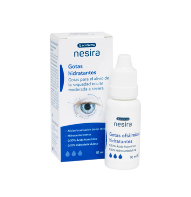 Acofar nesira gotas humectantes lagrimas artificiales ojo seco 10ml con ácido hialuronico