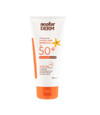 Acofar loción solar pediátrica SPF50+ 200 ml