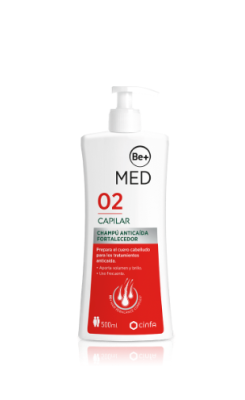 Be+ MED champú fortalecedor anticaida 500 ml