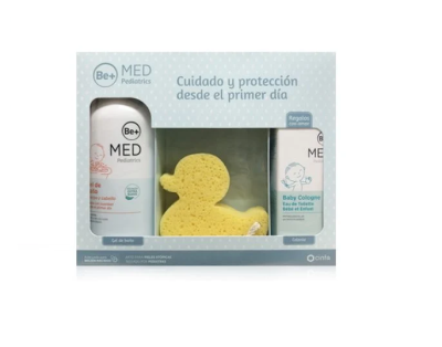 Be+ Med Pediatrics Pack Gel Baño 500ml + Colonia 100ml + Esponja