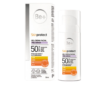 Be+ Skinprotect Gel Crema Facial Piel Grasa Tendencia Acneica SPF50+ 50 ml