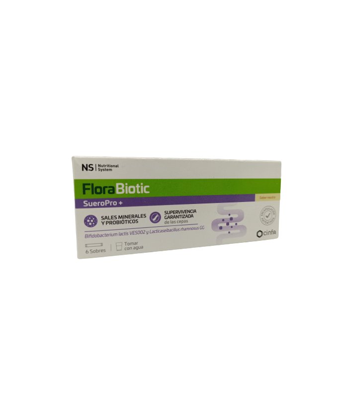 NS Suerobiotic 6 sobres (suero rehidratación con probióticos) sin sabor