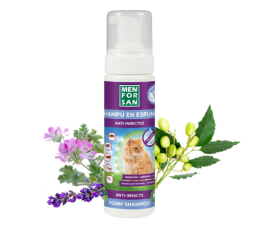 Menforsan Champú Espuma Anti-Insectos Gatos 200 ml