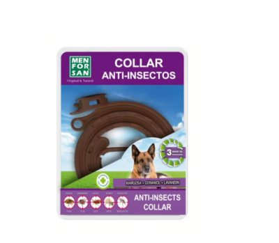 Menforsan Collar Anti-insectos para razas medianas y grandes de perros