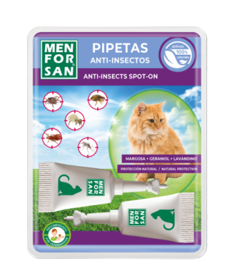 Menforsan Pipetas anti-insectos para gatos (2 unidades)