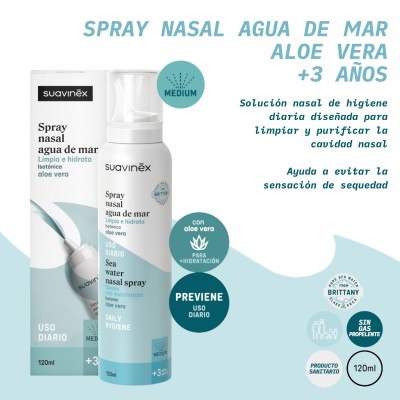 Suavinex Spray nasal agua de mar +3 años 120 ml  
