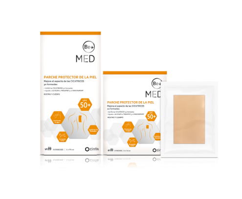 Be+ Med Parche Protector de la Piel reductor cicatrices 5 x 8 cm 5 uds SPF 50+