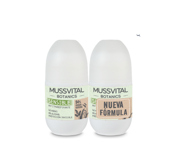 Mussvital Desodorante Sensible Botanics Duplo 75 ml + 75 ml