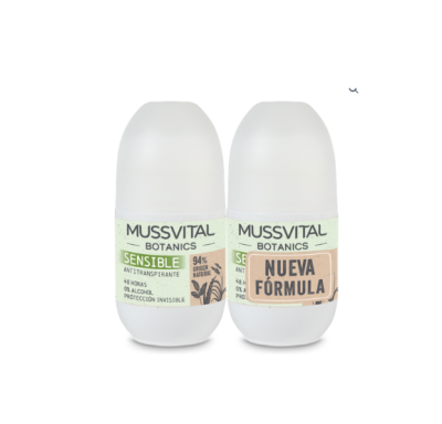 Mussvital Desodorante Sensible Botanics Duplo 75 ml + 75 ml