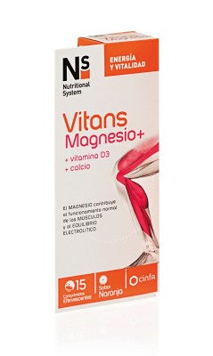 Ns Vitans Magnesio+ 15 comprimidos efervecentes