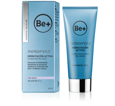 Be+ Energifique Hidratación Activa Desensibilizante Fluido Hidratante 24h Piel Grasa