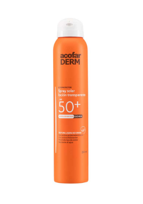 Acofar Spray solar transparente locion SPF 50+ 200 ml