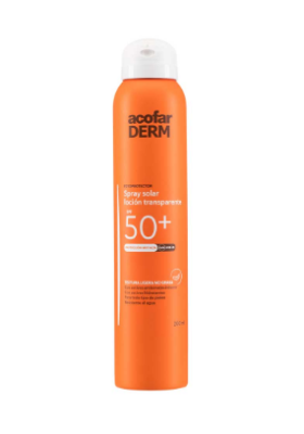 Acofar Spray solar transparente locion SPF 50+ 200 ml