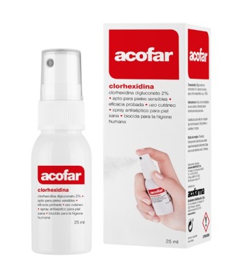 Acofar clorhexidina digluconato 2% antiséptico heridas 25 ml